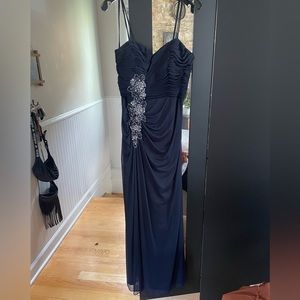 Navy evening gown - size 8